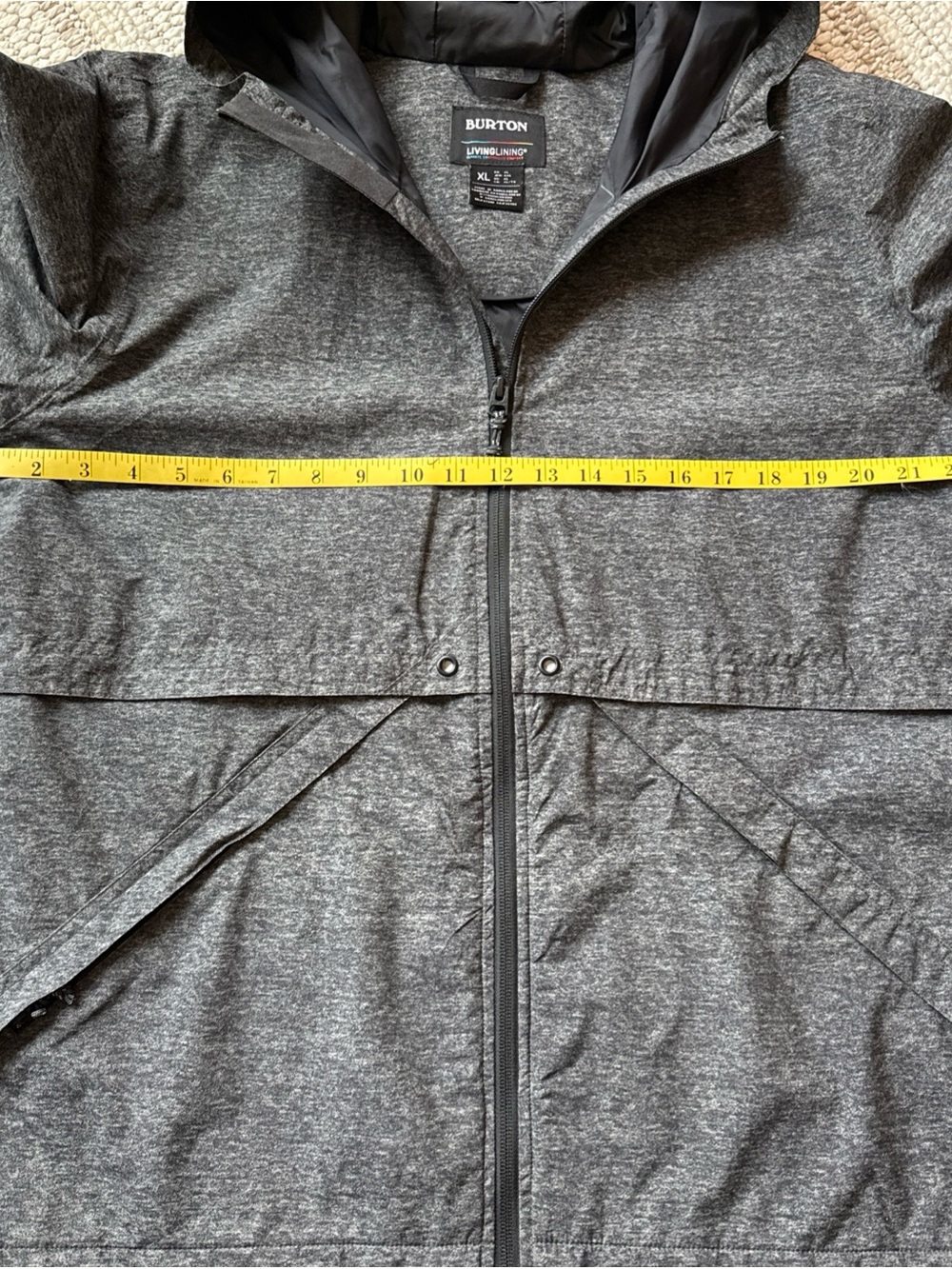 Burton Narraway Rain Snowboard Jacket Woman’s XL Hooded Rain Jacket - Picture 8 of 16